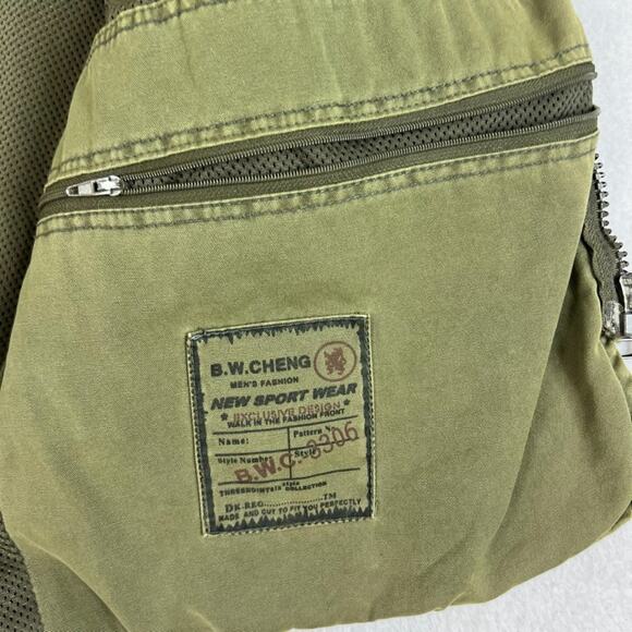 Vtg B.W.Cheng Wear Cargo Vest M/L Utility Multi Pocket Outdoor Fishing Hiking - Picture 7 of 11